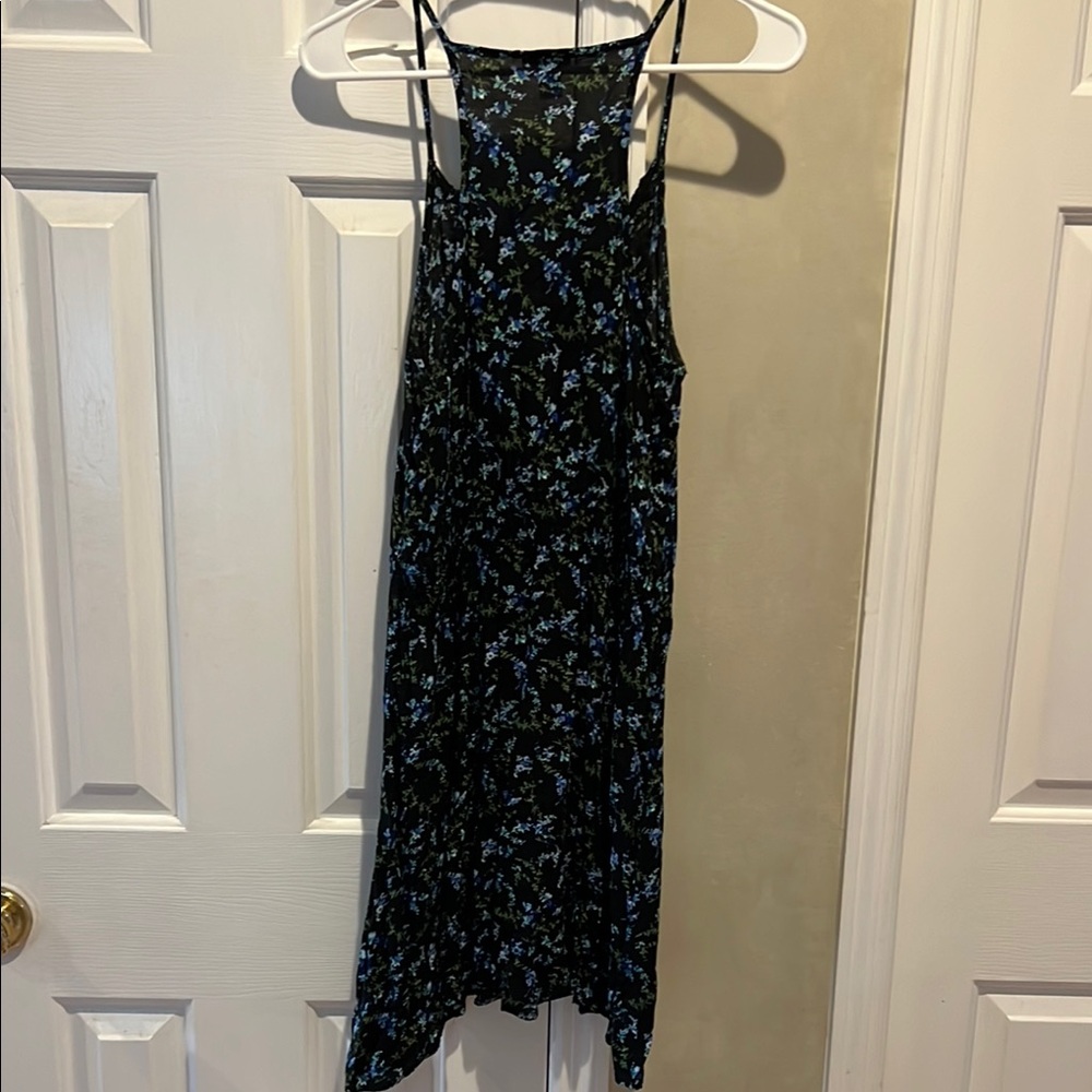 2/$15 Mossimo Supply Co Black with Floral Pattern Sleeveless Sundress - Picture 2 of 6